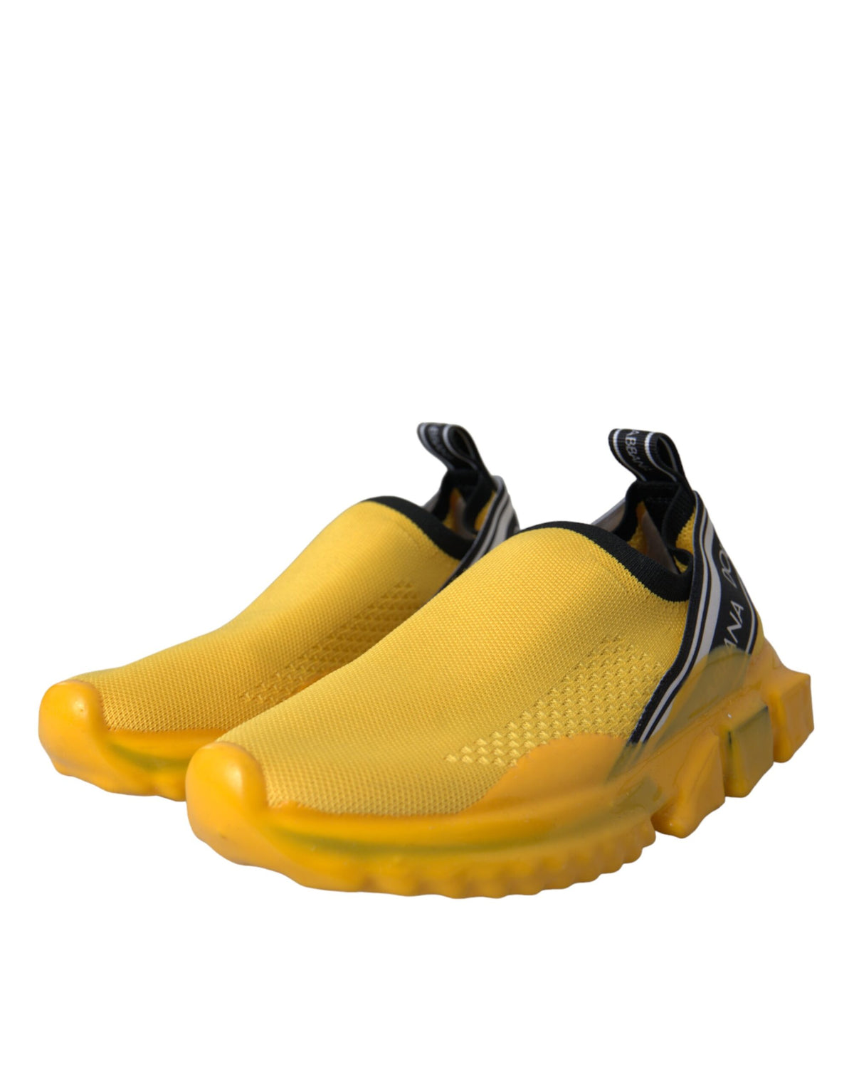 Dolce & Gabbana Sorrento Jaune Slip-On Sneakers pour Femmes