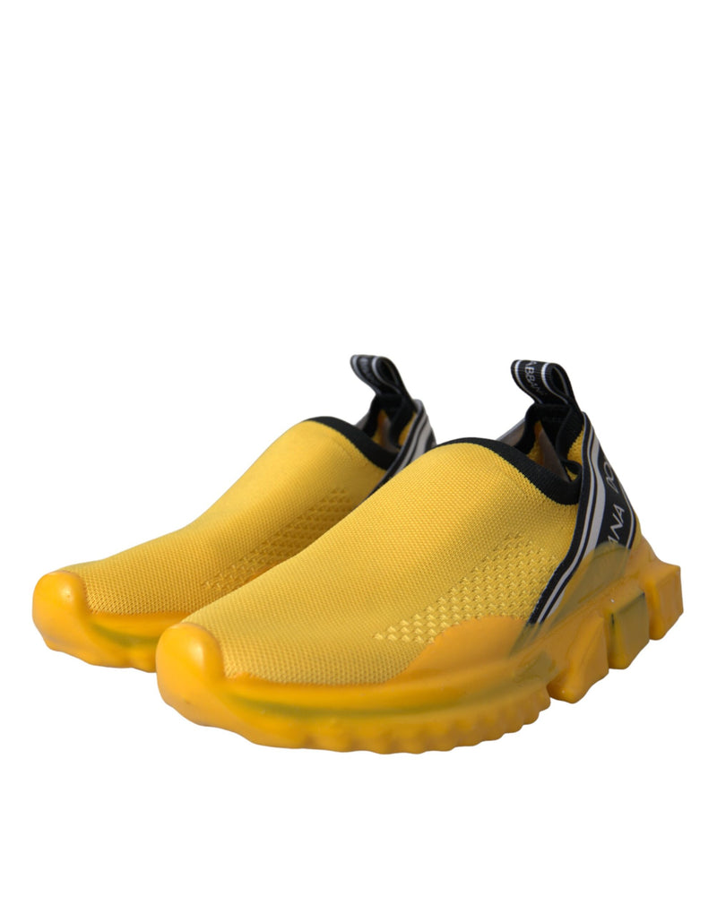 Dolce & Gabbana Sorrento Jaune Slip-On Sneakers pour Femmes
