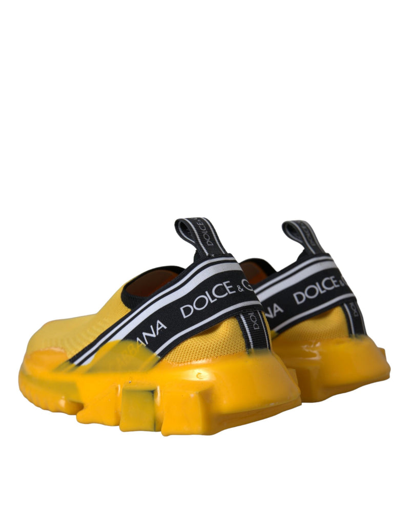 Dolce & Gabbana Sorrento Jaune Slip-On Sneakers pour Femmes