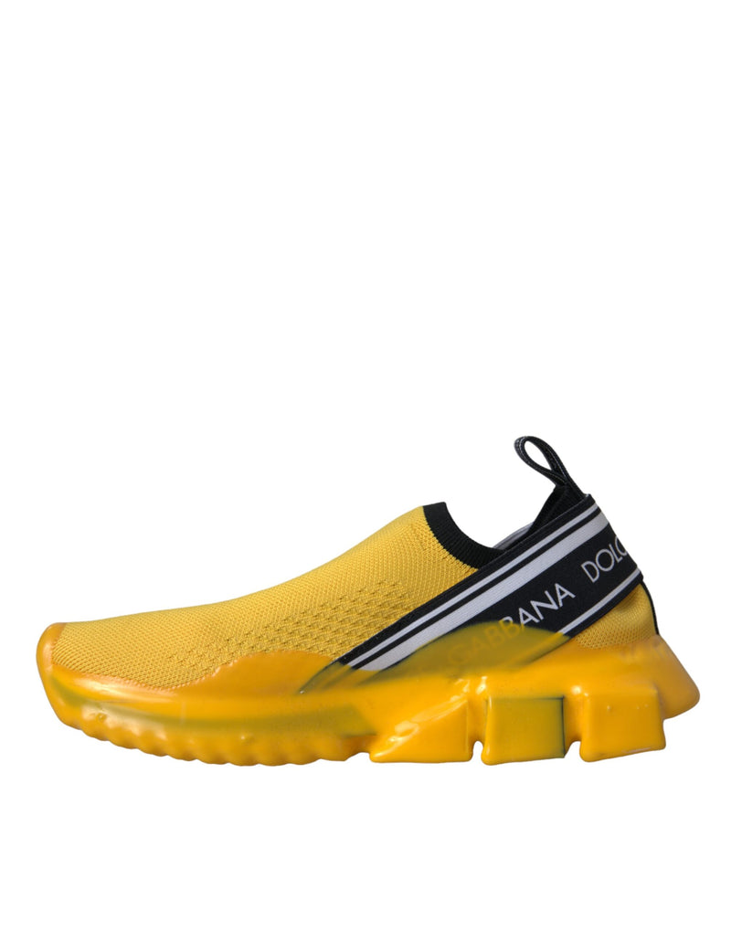Dolce & Gabbana Sorrento Jaune Slip-On Sneakers pour Femmes