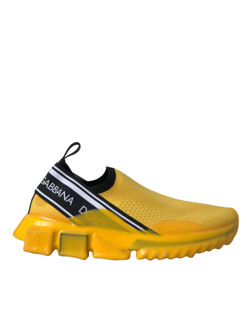 Dolce & Gabbana Sorrento Jaune Slip-On Sneakers pour Femmes