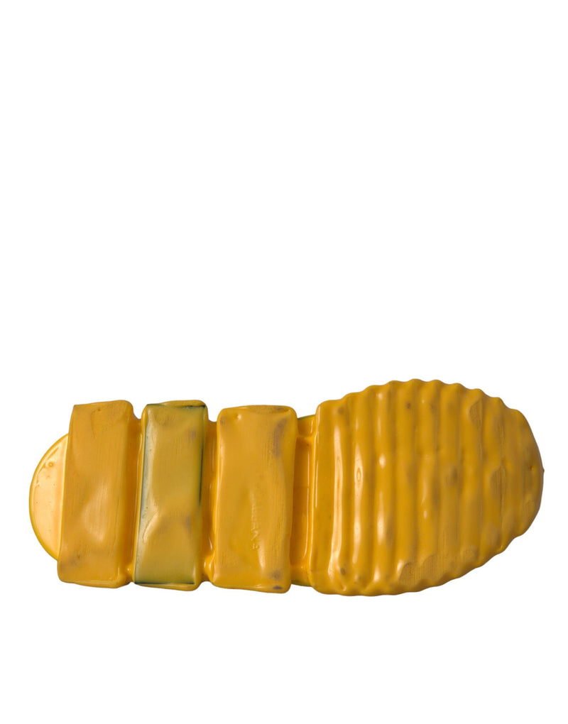 Dolce & Gabbana Sorrento Jaune Slip-On Sneakers pour Femmes