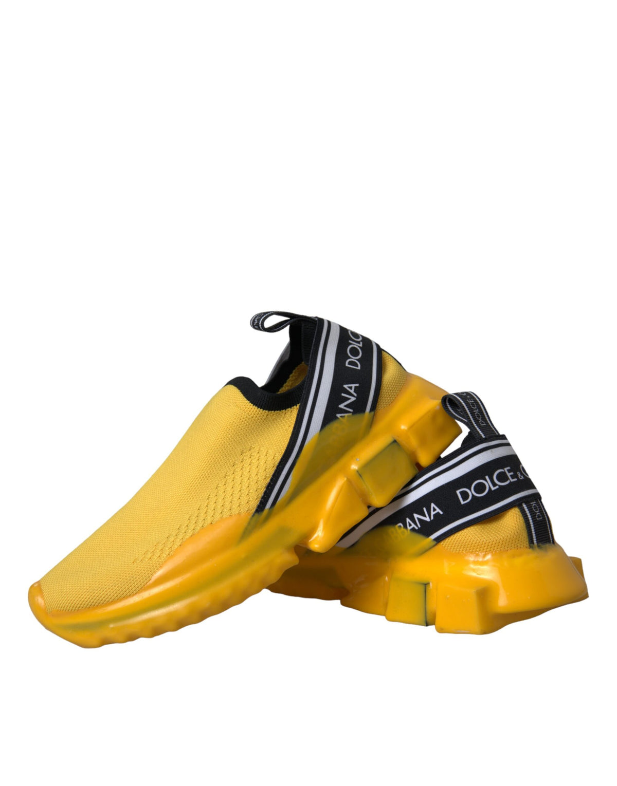 Dolce & Gabbana Sorrento Jaune Slip-On Sneakers pour Femmes