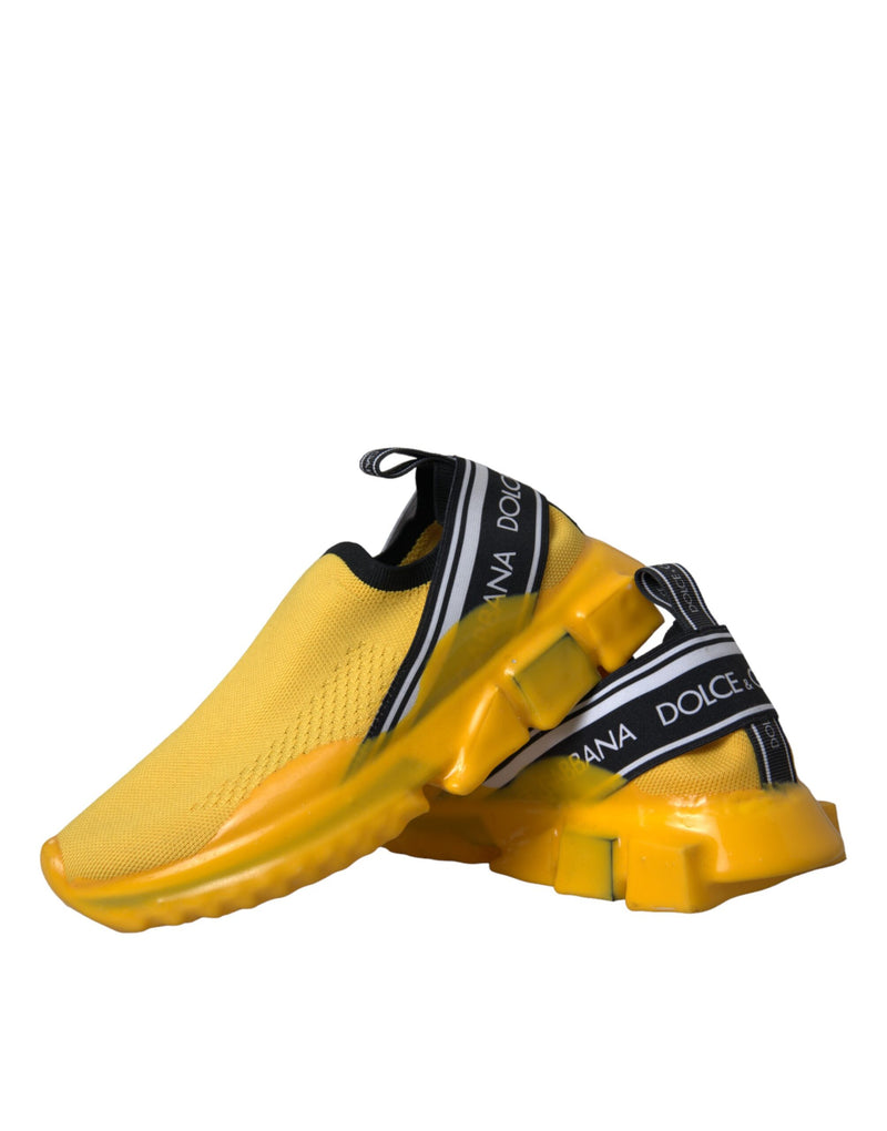 Dolce & Gabbana Sorrento Jaune Slip-On Sneakers pour Femmes