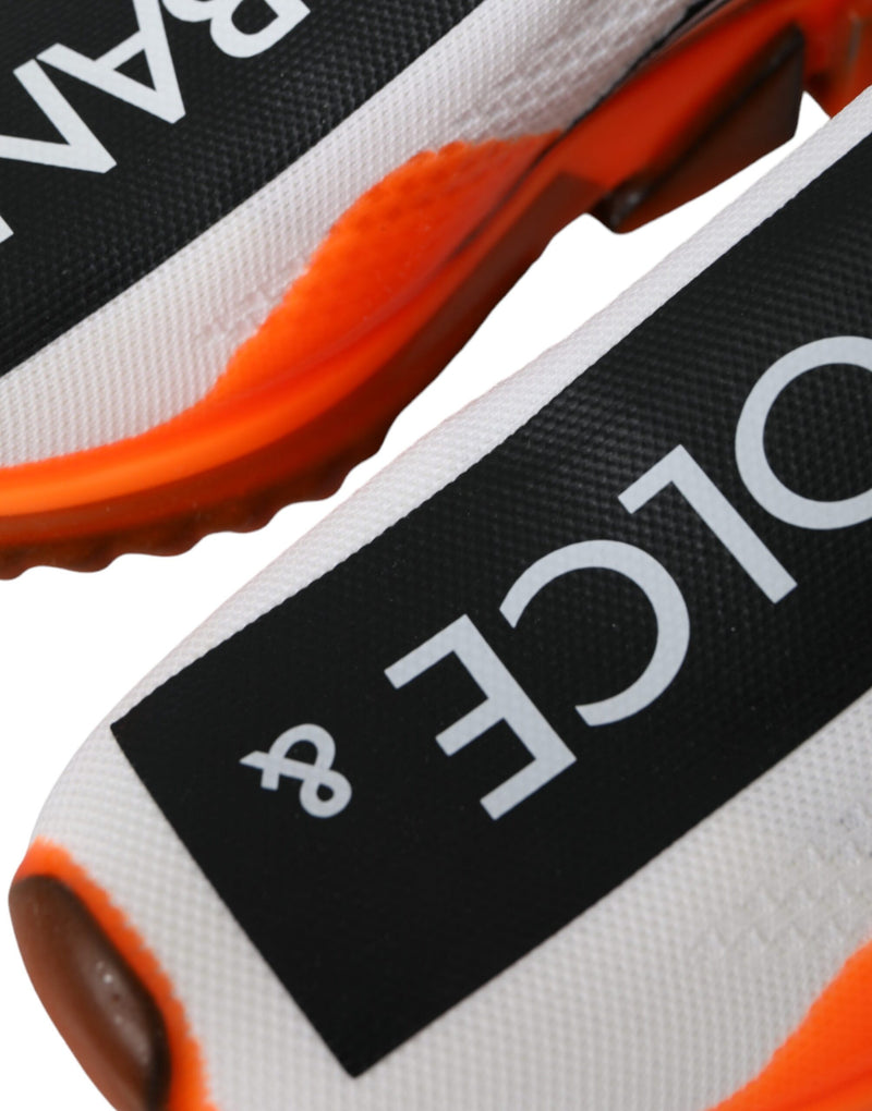 Dolce & Gabbana Sorrento Sneakers en Noir, Blanc et Orange