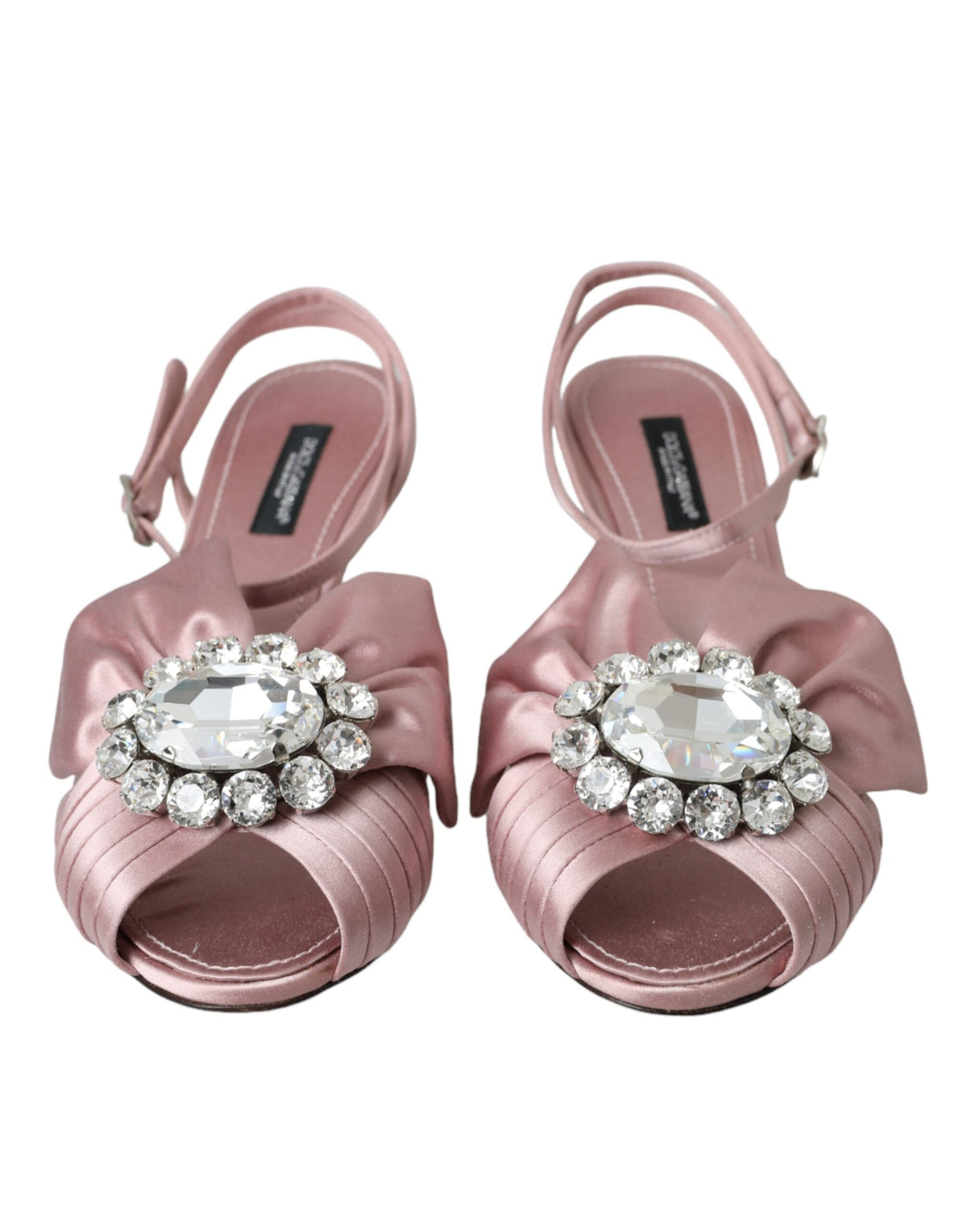 Dolce & Gabbana Pink Keira Crystal Heels Sandals