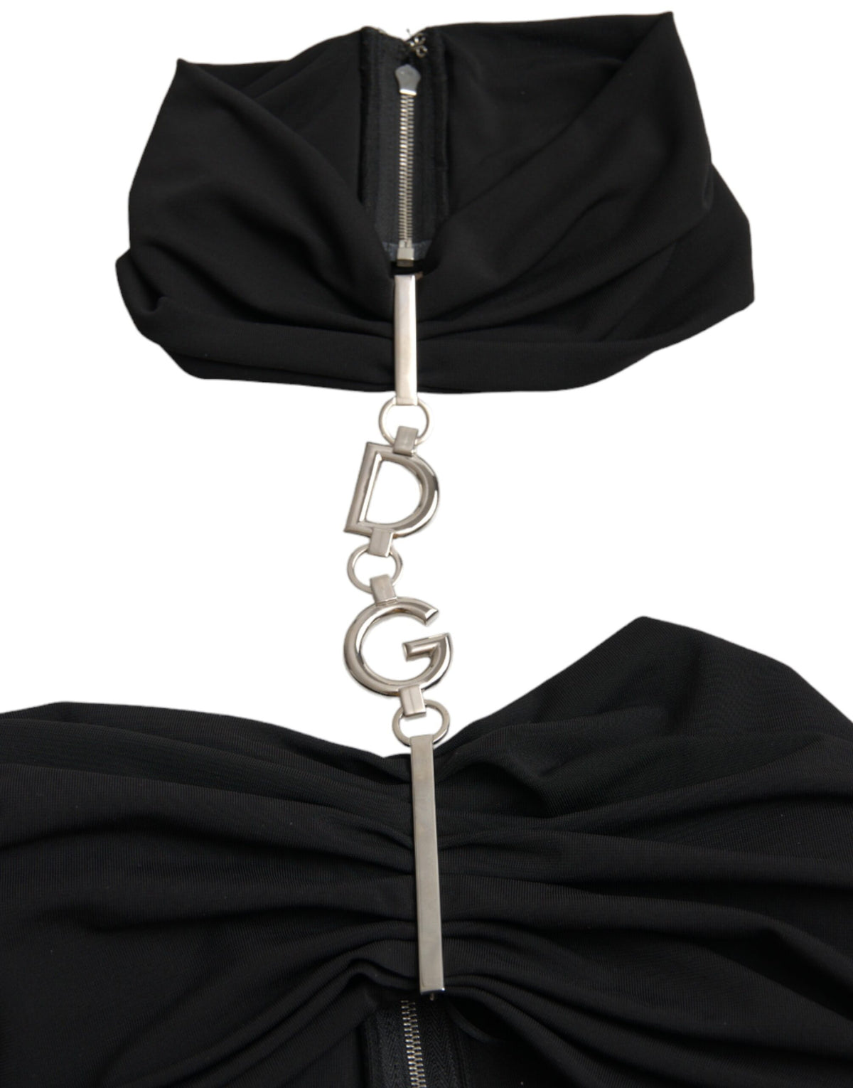 Robe Mini Bodycon Sans Manches Découpée Dolce & Gabbana Noir