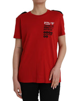 T-shirt Dolce & Gabbana Rouge en Coton avec Imprimé Graphique