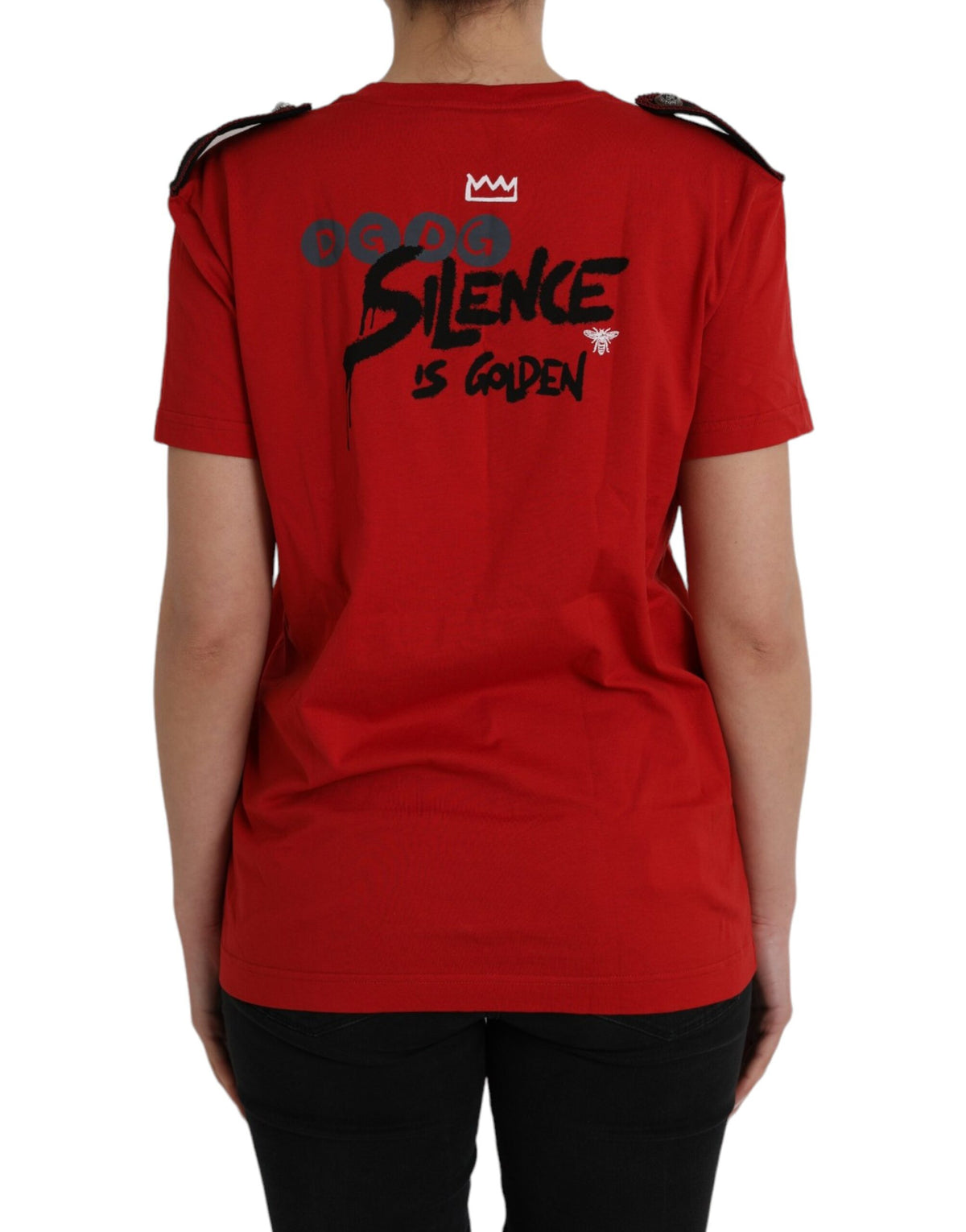 T-shirt Dolce & Gabbana Rouge en Coton avec Imprimé Graphique