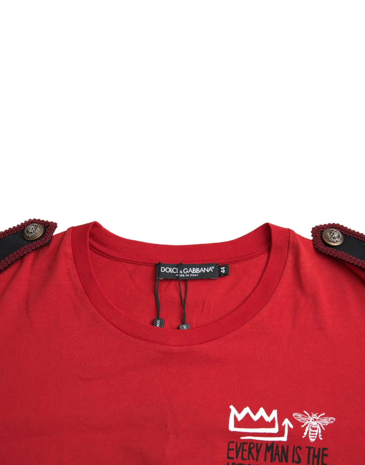 T-shirt Dolce & Gabbana Rouge en Coton avec Imprimé Graphique