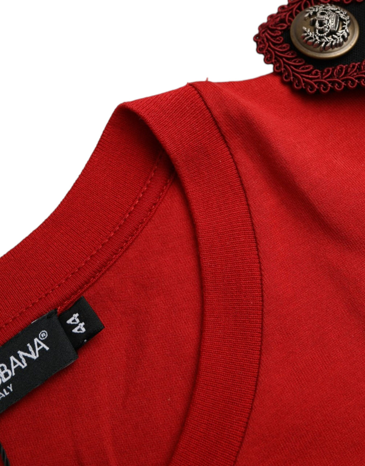 T-shirt Dolce & Gabbana Rouge en Coton avec Imprimé Graphique