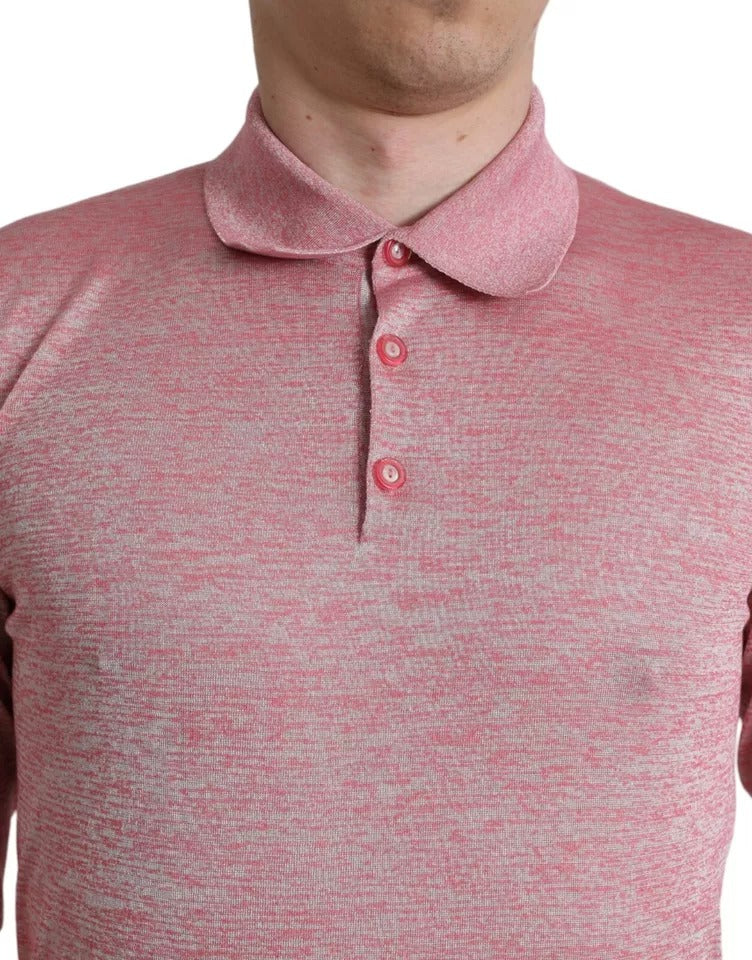 Pull col montant en polyester rose pour homme de Dolce &amp; Gabbana