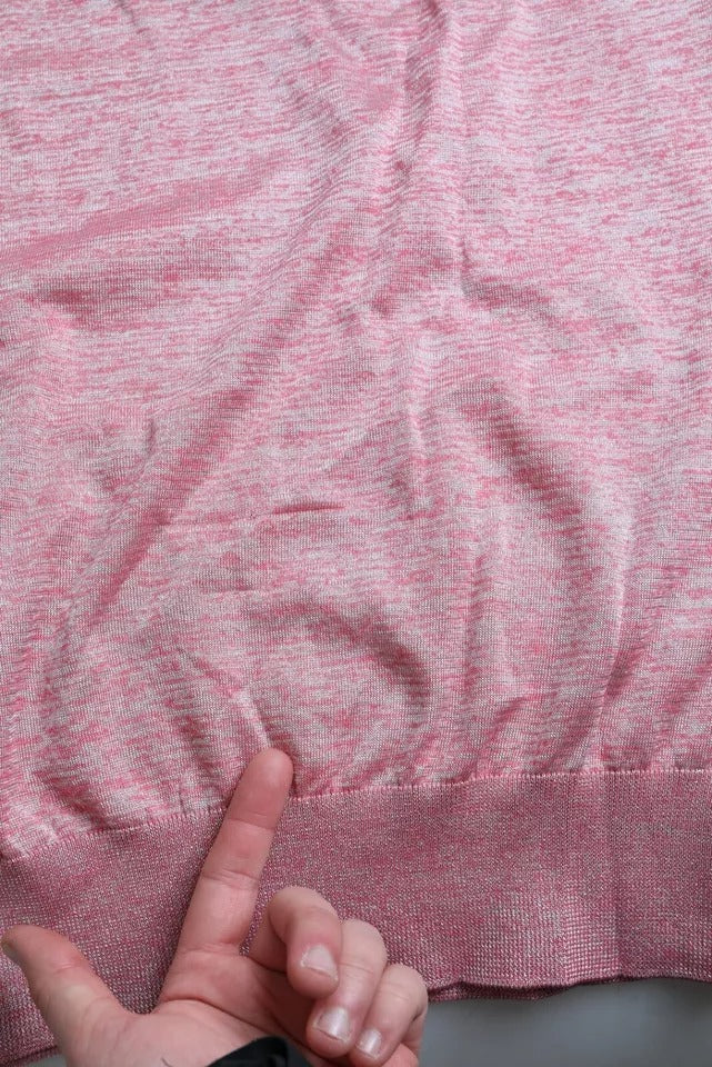Pull col montant en polyester rose pour homme de Dolce &amp; Gabbana