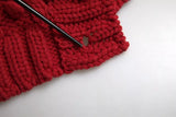 Dolce & Gabbana Cardigan en Laine Rouge à Boutons
