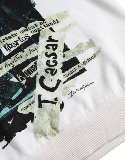 Dolce & Gabbana Witte Caesar Katoenen Trui met Kap