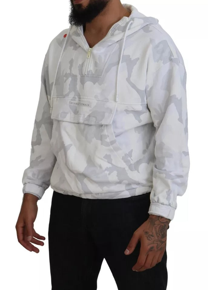 Sweat à capuche blanc camouflage Dolce & Gabbana