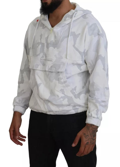 Sweat à capuche blanc camouflage Dolce & Gabbana