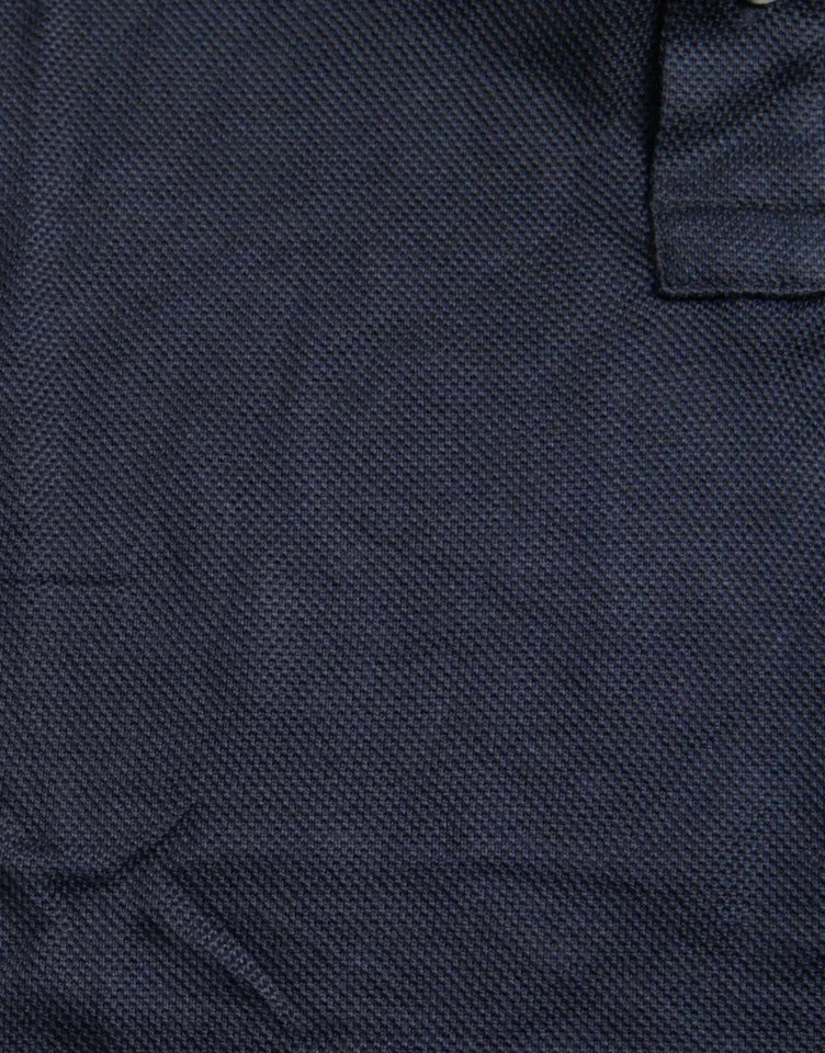 Polo Dolce &amp; Gabbana bleu marine à col en soie pour homme
