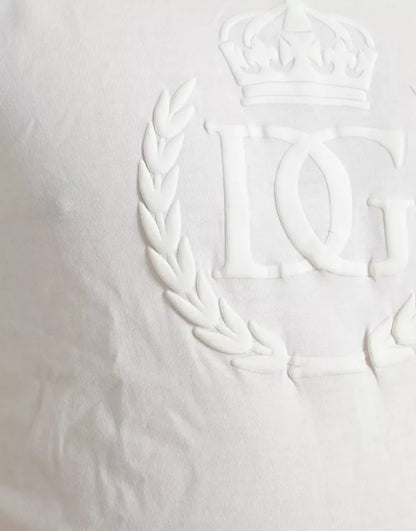 Dolce & Gabbana wit T-shirt met logo, ronde hals en korte mouwen