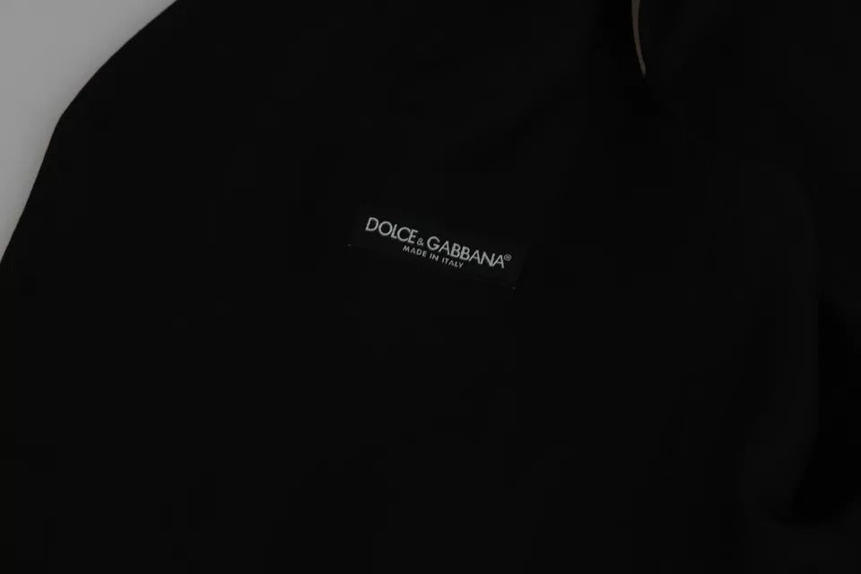 Dolce & Gabbana Black Stretch Waistcoat - Formal Dress Wool Vest