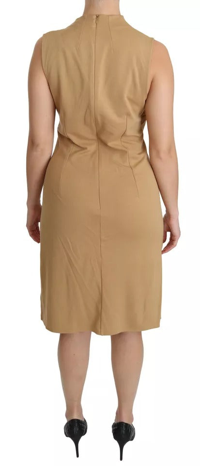 Ralph Lauren Robe Brown à Col V Longueur Genou