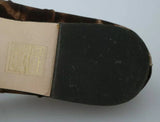 Dolce & Gabbana Brown Leopard Silk Ballerina Flats