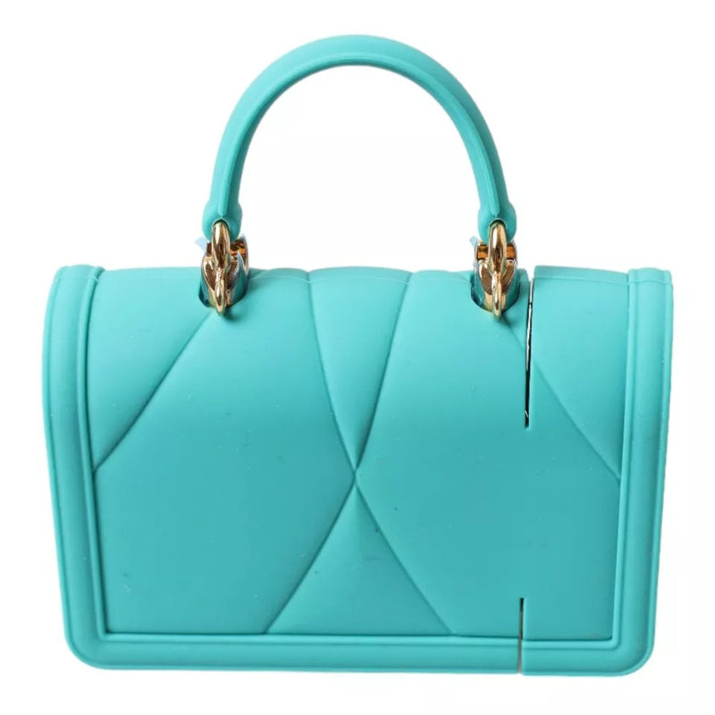 Dolce & Gabbana Turquoise Silicone Devotion Heart Bag Cover