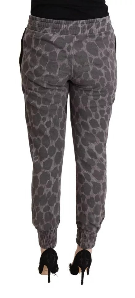 Pantalon Jogger Léopard Gris Dolce & Gabbana