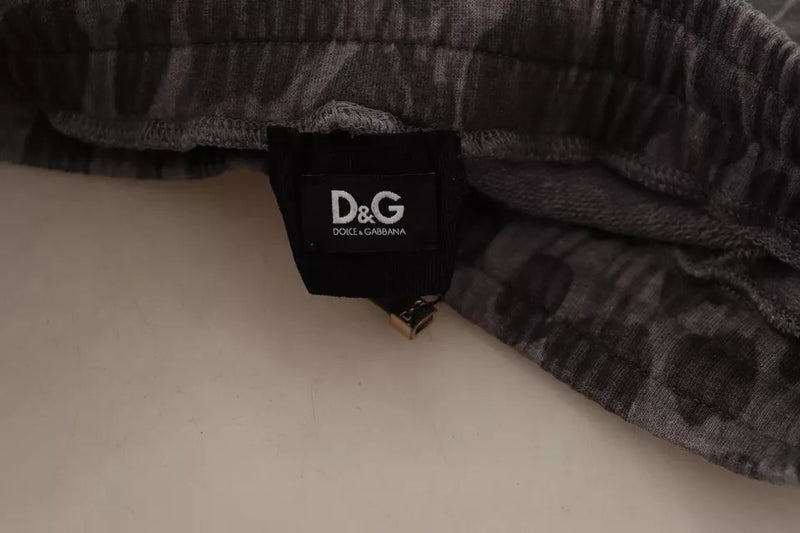 Pantalon Jogger Léopard Gris Dolce & Gabbana