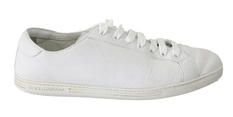 Dolce & Gabbana White Saint Tropez Lace Up Sneakers for Men