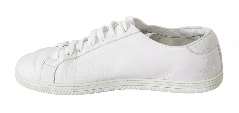 Dolce & Gabbana White Saint Tropez Lace Up Sneakers for Men