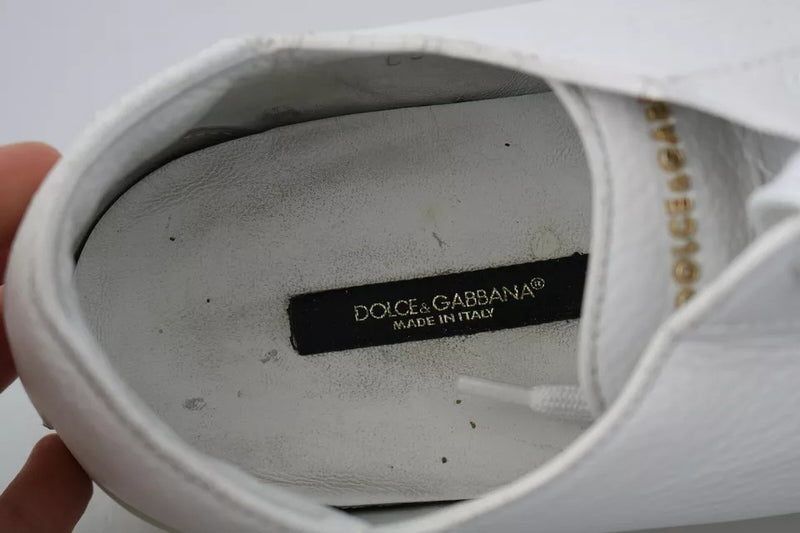 Dolce & Gabbana White Saint Tropez Lace Up Sneakers for Men