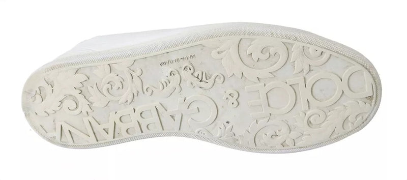 Dolce & Gabbana White Saint Tropez Lace Up Sneakers for Men