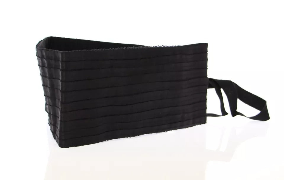Dolce & Gabbana Black Silk Women's Waist Cummerbund