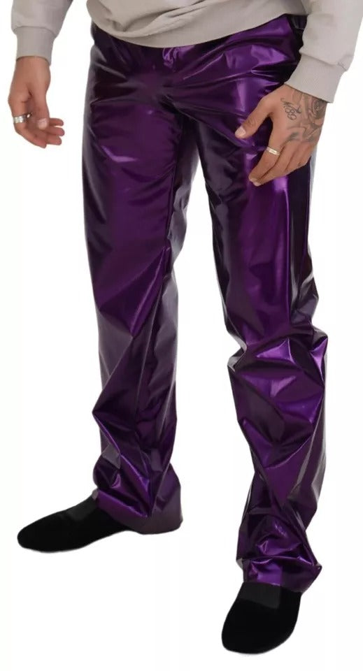 Pantalon décontracté pour homme violet scintillant Dolce &amp; Gabbana