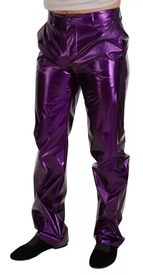 Pantalon décontracté pour homme violet scintillant Dolce &amp; Gabbana