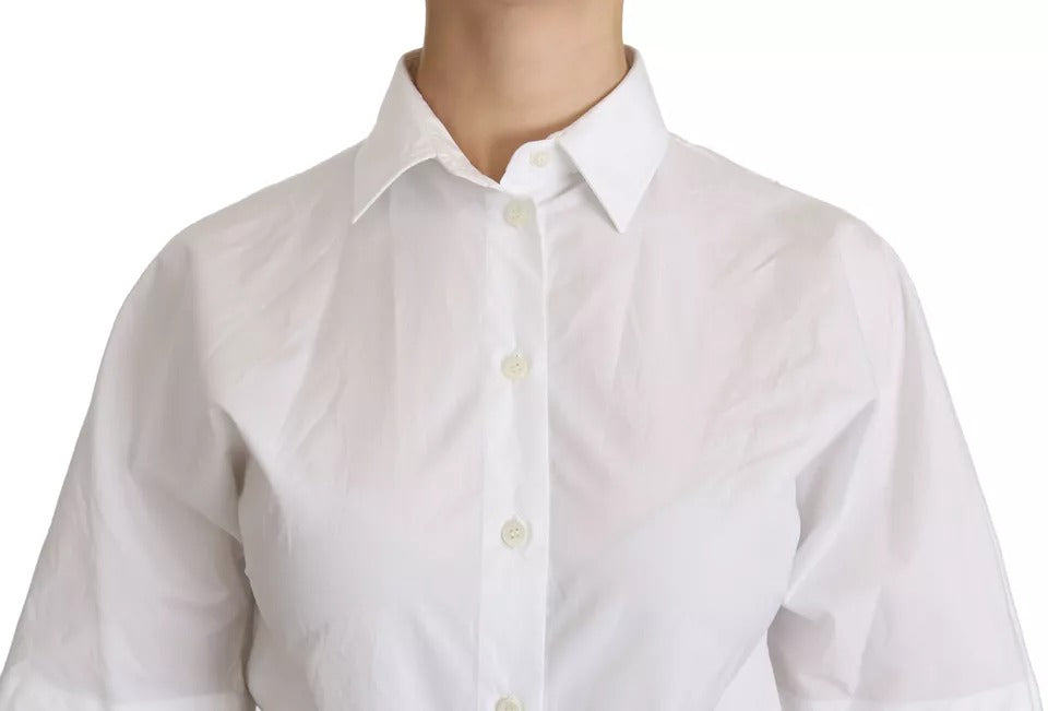 Polo Shirt Col Blanc à Manches Courtes Dolce & Gabbana