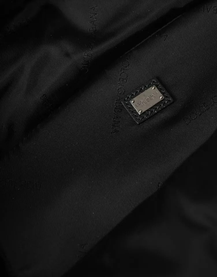 Sac à dos Dolce & Gabbana en nylon bleu avec patch #DGFamily pour homme