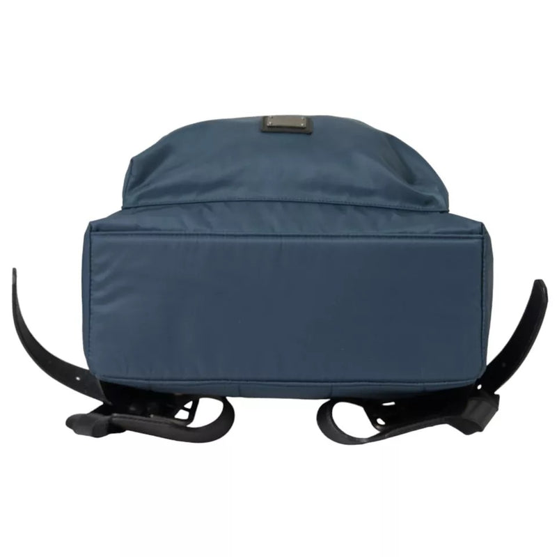 Sac à dos Dolce & Gabbana en nylon bleu avec patch #DGFamily pour homme