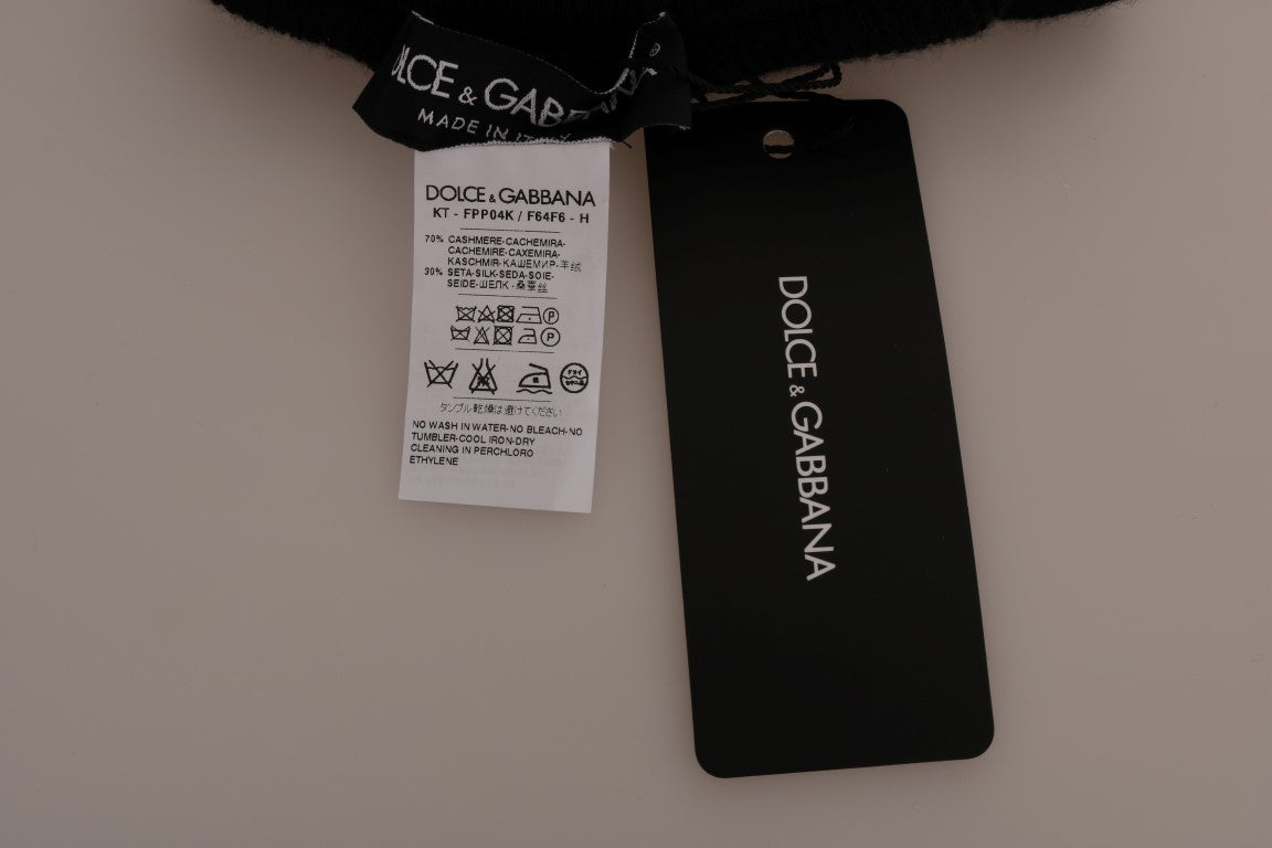 Collants Dolce &amp; Gabbana noirs en cachemire et soie stretch