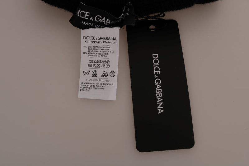Collants Dolce &amp; Gabbana noirs en cachemire et soie stretch