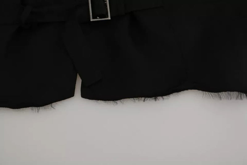 Dolce & Gabbana Black Solid STAFF Slim Fit Waistcoat Vest