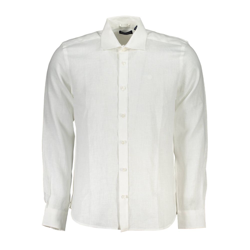 Chemise en lin blanc à manches longues élégante de North Sails