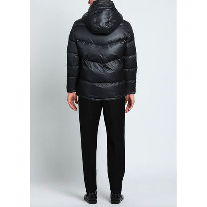 Veste homme Aquascutum en polyester noir avec capuche amovible