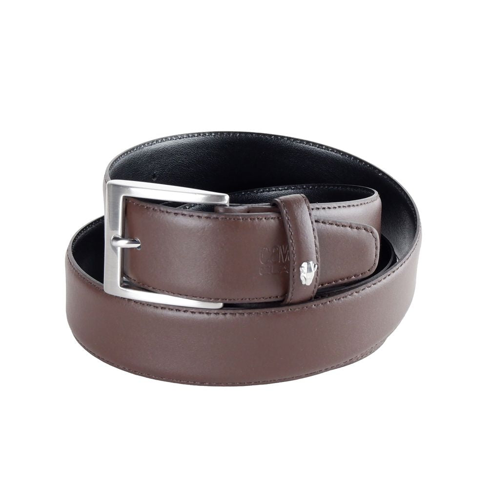 Ceinture en cuir de veau marron Cavalli Class