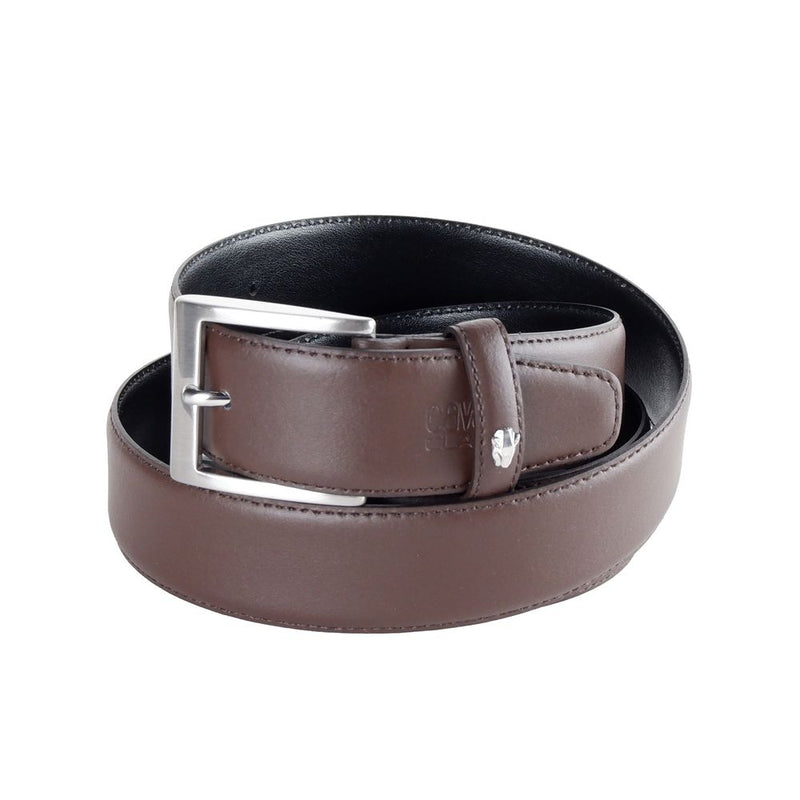Ceinture en cuir de veau marron Cavalli Class