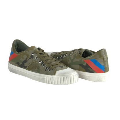 Sneaker homme en cuir vert Philippe Model