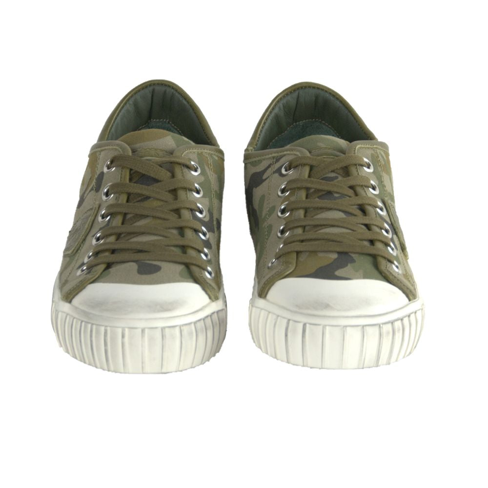 Sneaker homme en cuir vert Philippe Model