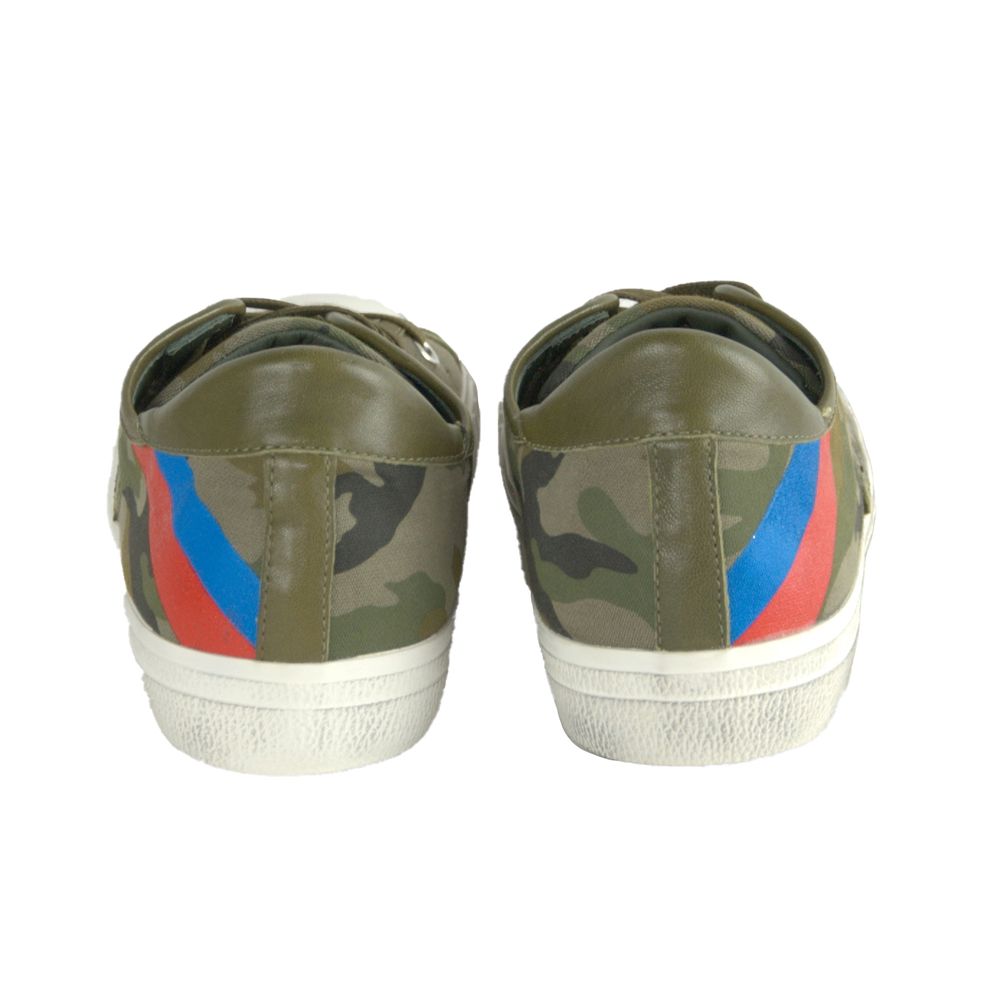Sneaker homme en cuir vert Philippe Model