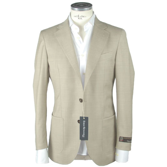 Blazer en laine beige pour homme de Emilio Romanelli